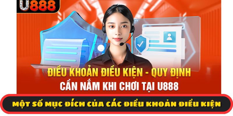 Một số mục đích của các điều khoản điều kiện tại U888